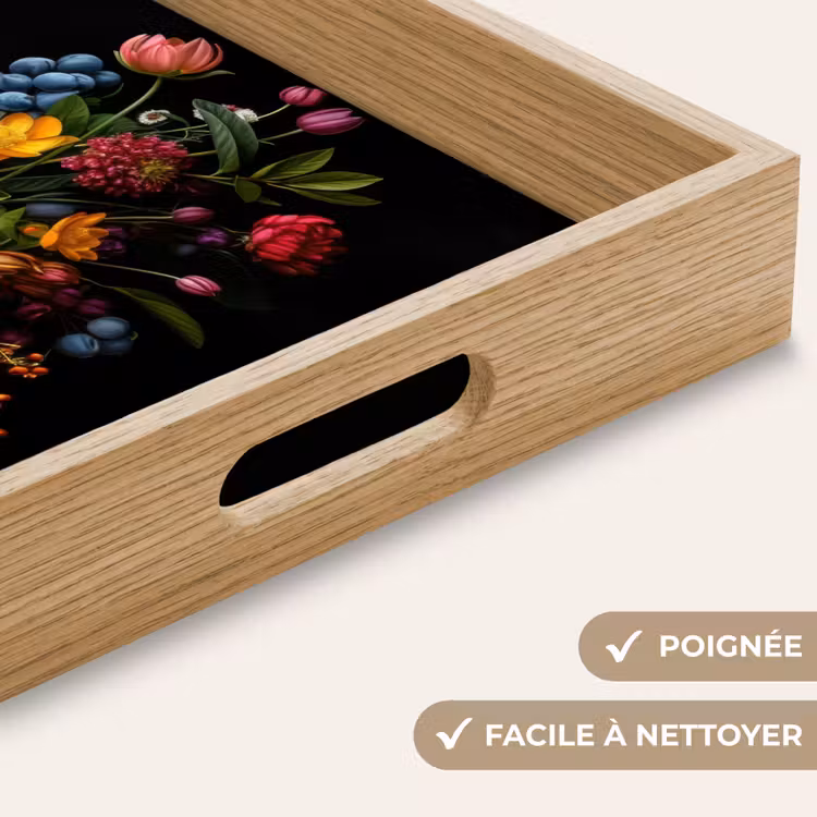 Plateau - Fleurs - Gaieté - Vase — 8