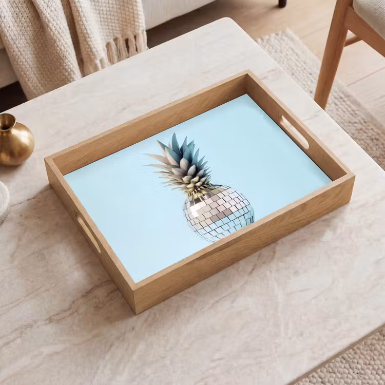 Plateau - Bleu - Ananas - Disco - Discoball — 2