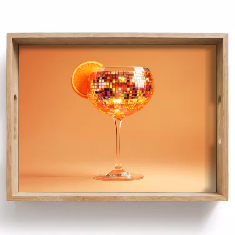 Plateau - Boisson - Orange - Paillettes - Disco — 1