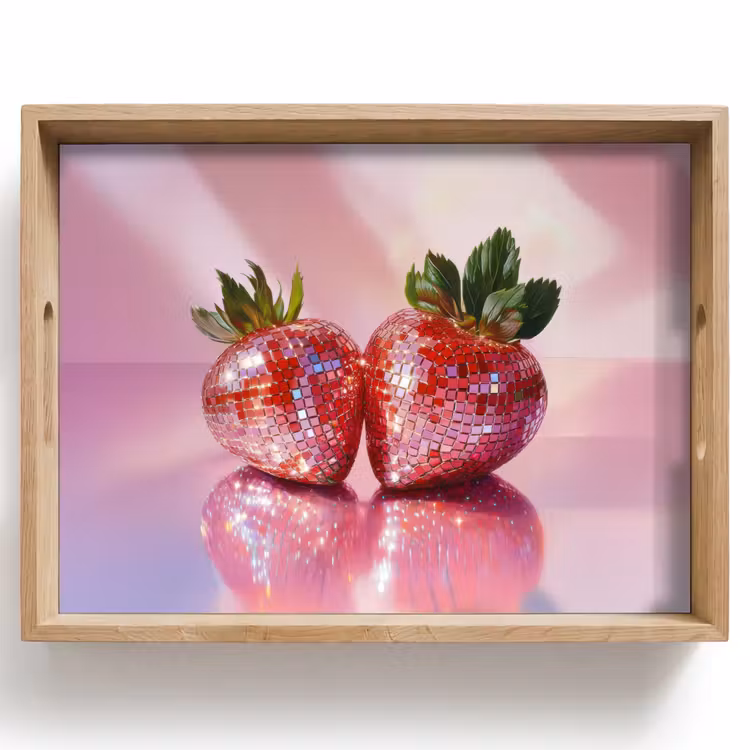 Plateau - Disco - Fruits - Paillettes - Fraise — 1