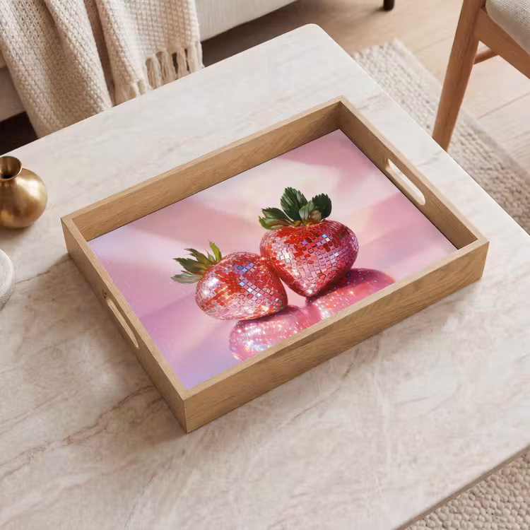 Plateau - Disco - Fruits - Paillettes - Fraise — 2