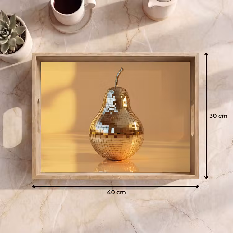 Plateau - Or - Disco - Paillettes - Poire — 7