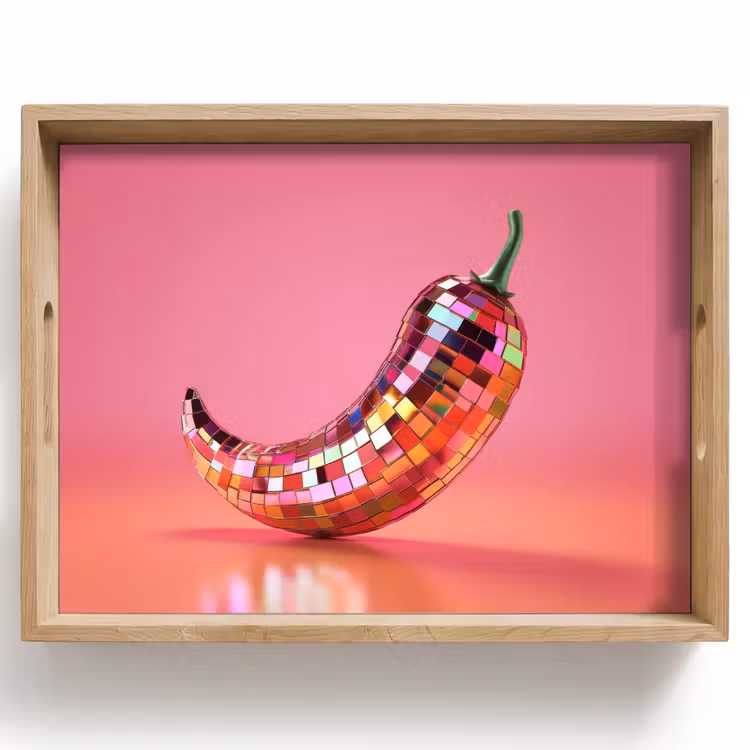 Plateau - Poivre - Disco - Rouge - Paillettes — 1