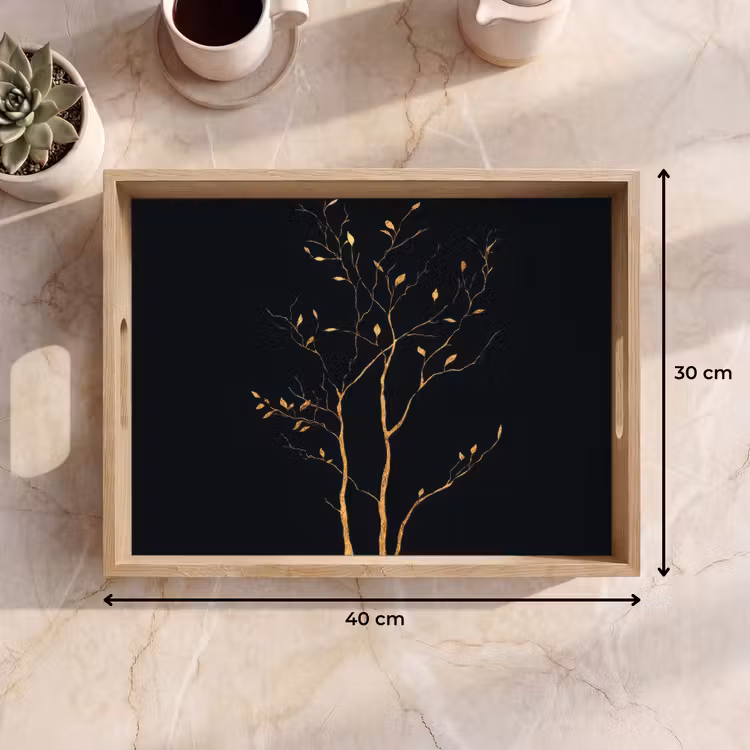 Plateau - Branches - Feuilles - Noir — 7