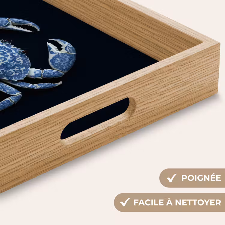 Plateau - Crabe - Bleu de Delft - Animaux — 8