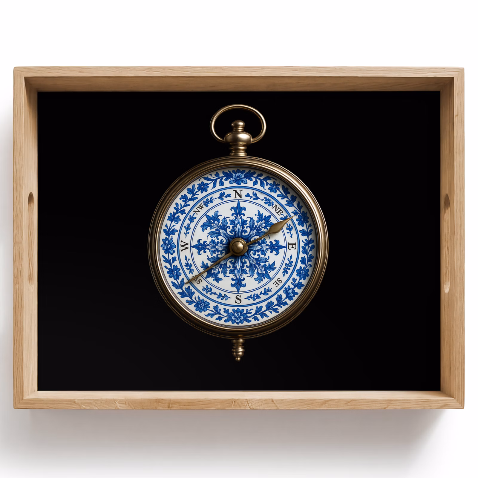 Plateau - Boussole - Bleu de Delft - Noir — 1