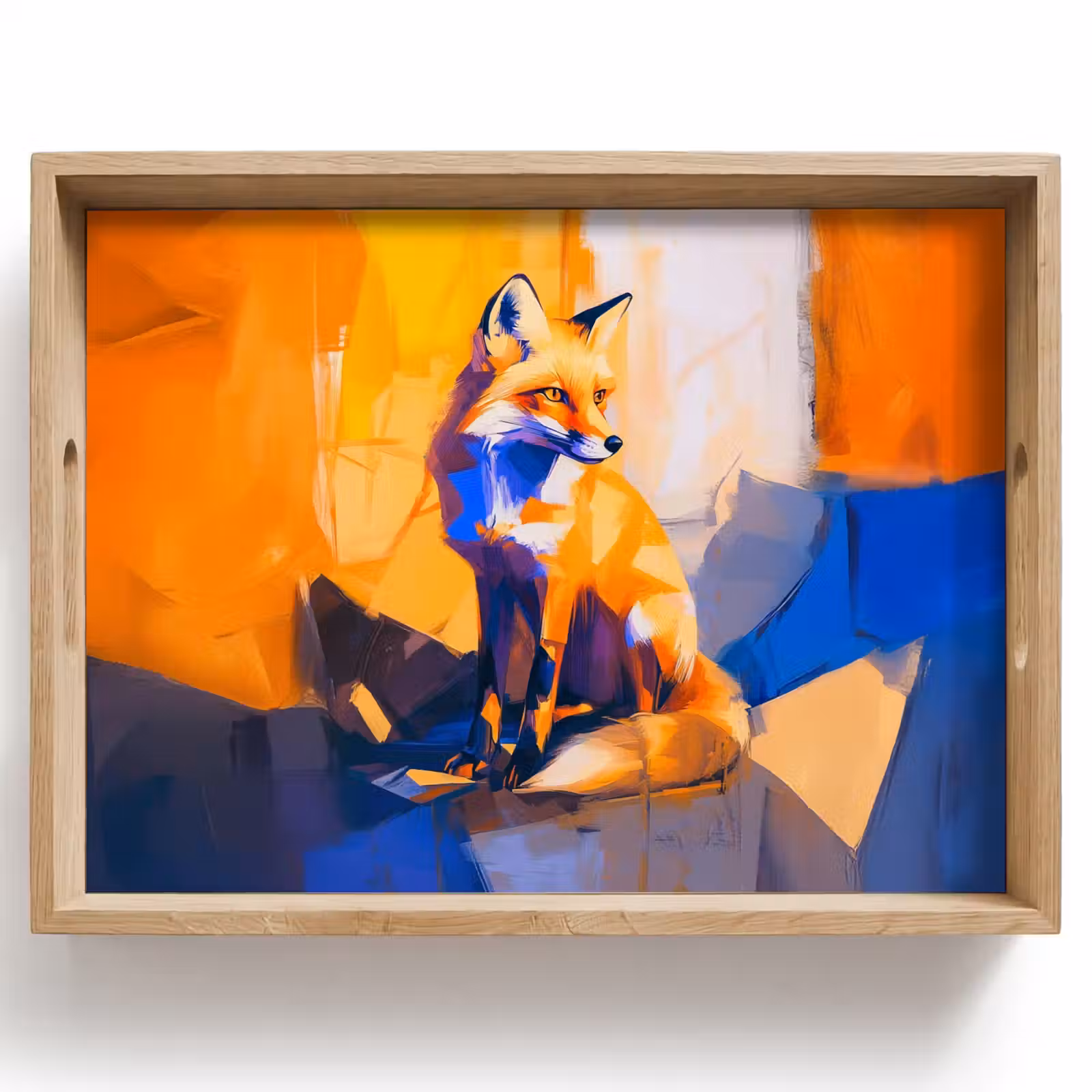 Plateau - Renard - Orange - Formes - Abstrait — 1