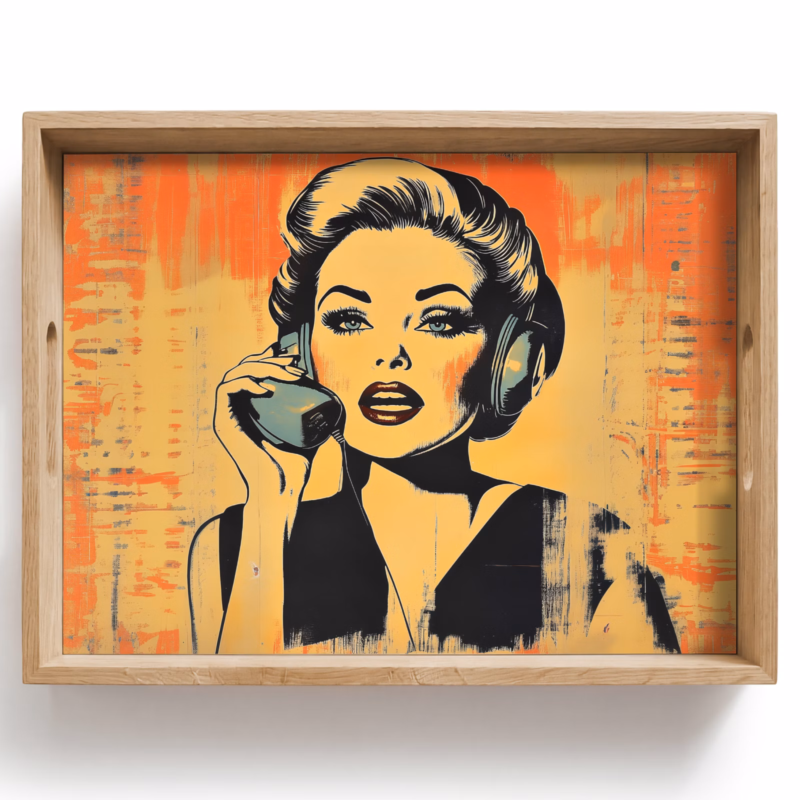 Plateau - Retro - Femme - Ecouteurs - Orange — 1