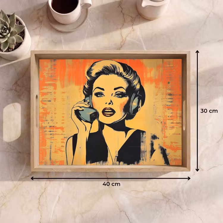Plateau - Retro - Femme - Ecouteurs - Orange — 7