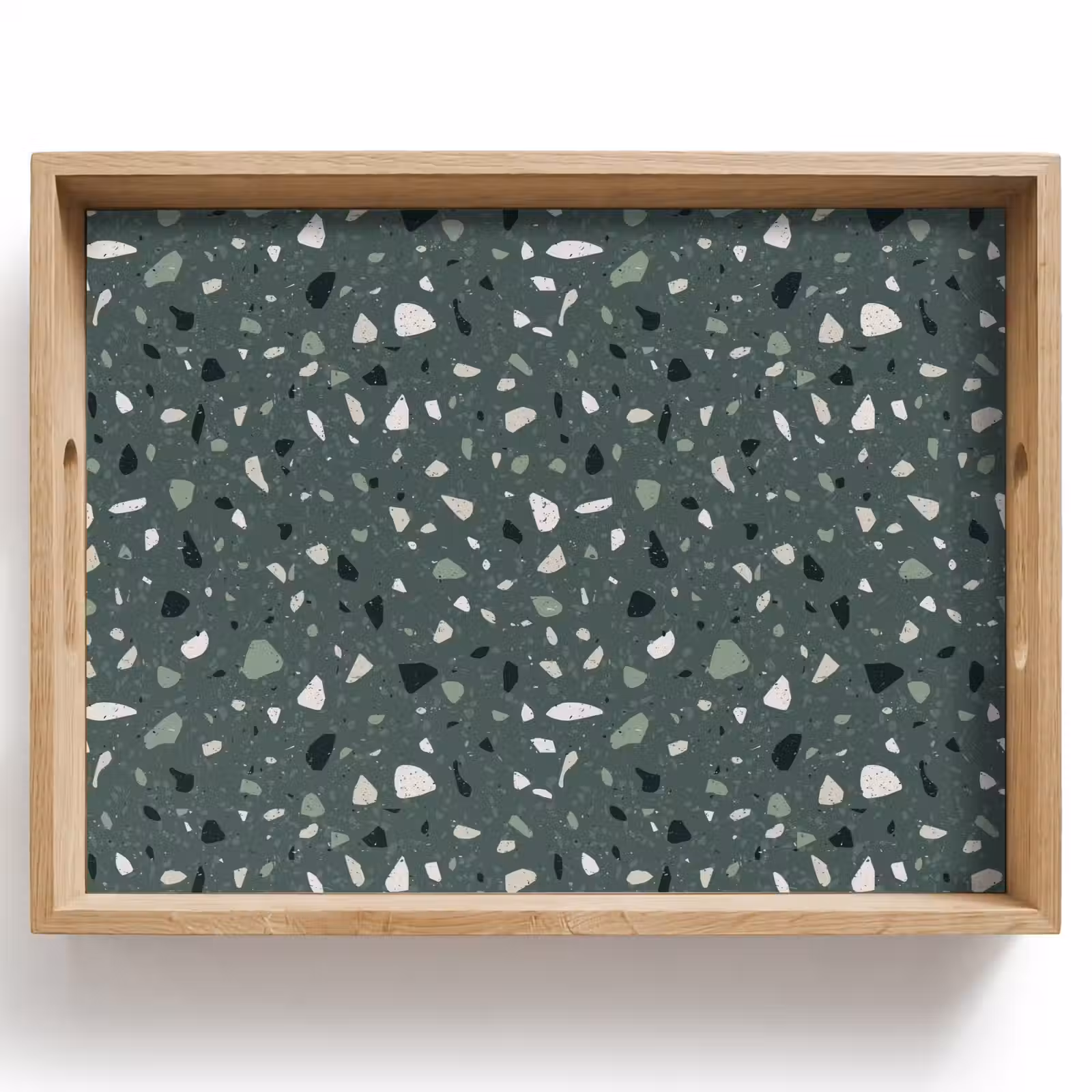 Plateau - Terrazzo - Motif - Coloré - Vert — 1