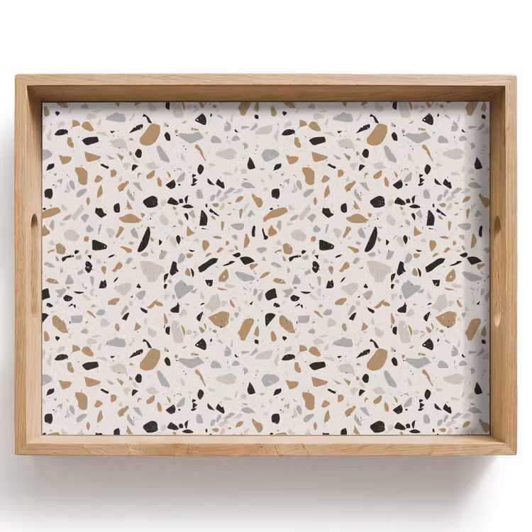 Plateau - Terrazzo - Motif - Acier — 1