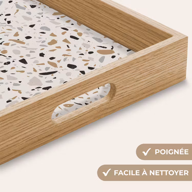 Plateau - Terrazzo - Motif - Acier — 8