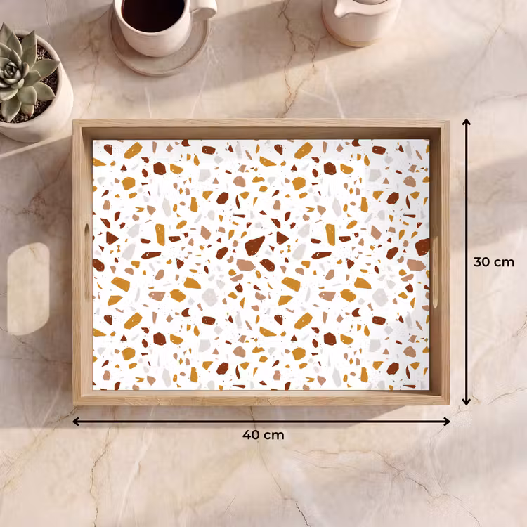 Plateau - Terrazzo - Motif - Blanc - Urbain — 7