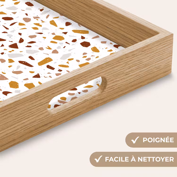 Plateau - Terrazzo - Motif - Blanc - Urbain — 8