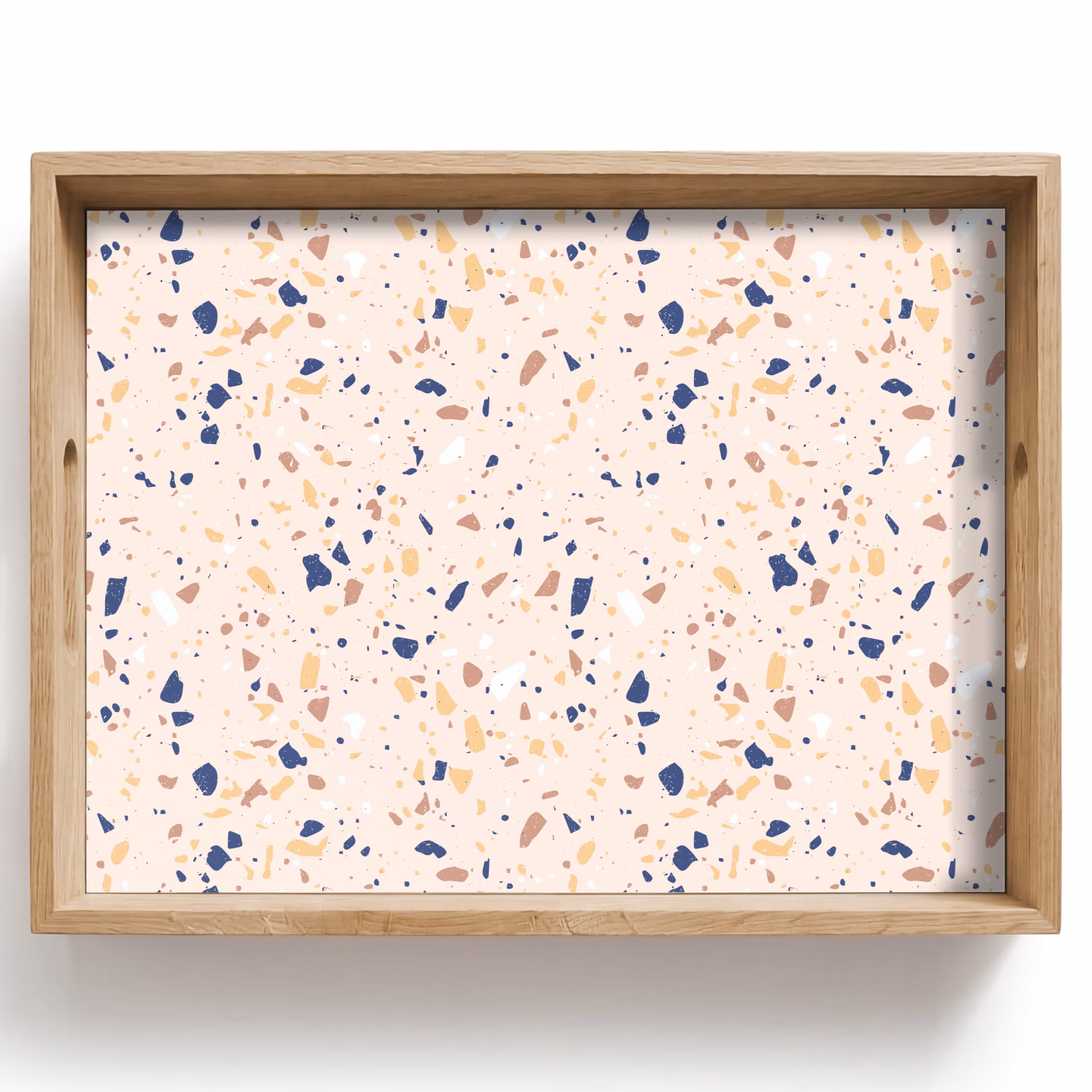Plateau - Terrazzo - Motif - Coloré - Indigo — 1