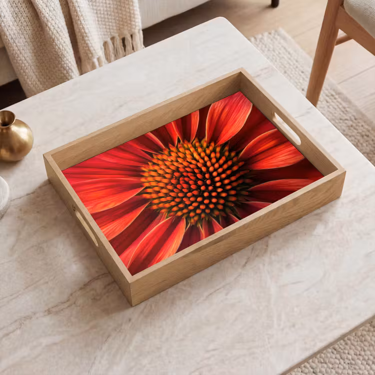 Plateau - Gros plan - Fleur - Rouge — 2