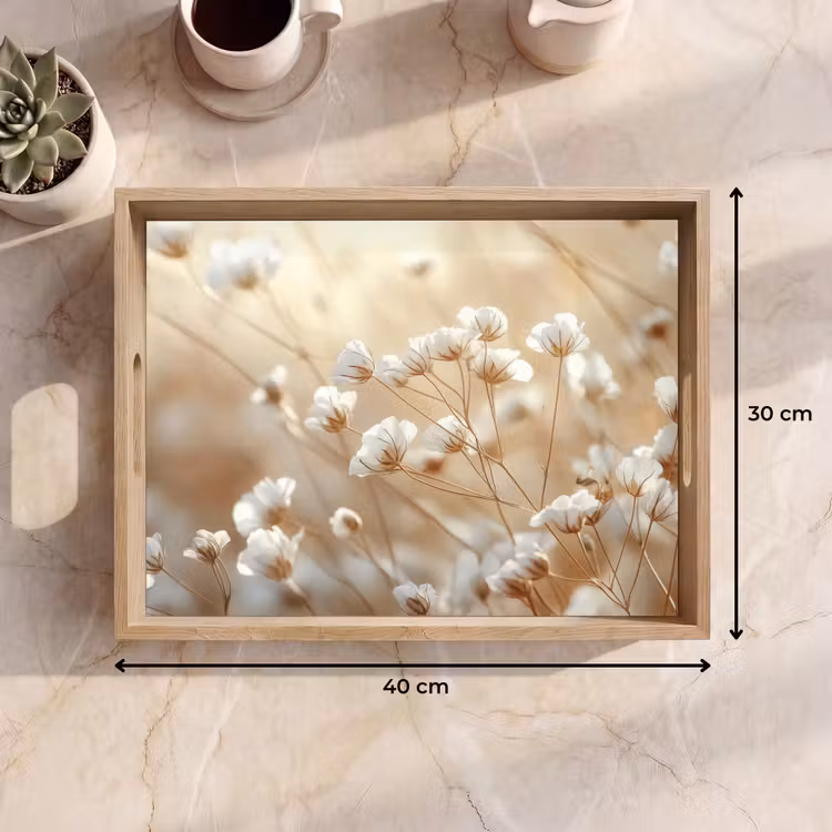 Plateau - Sauvage - Fleurs - Blanc — 7