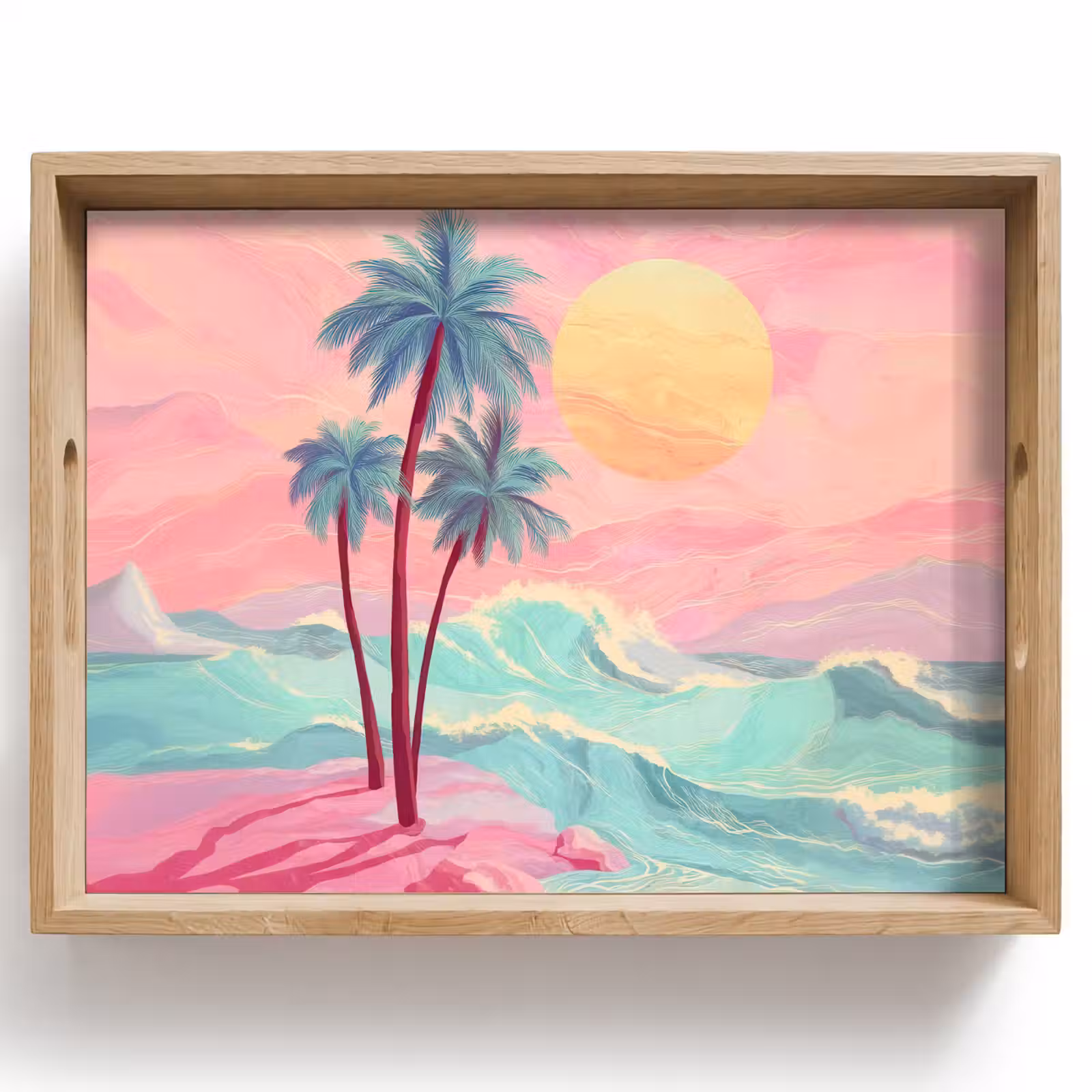 Plateau - Palmiers - Vagues - Mer — 1