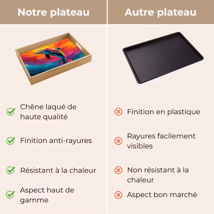 Plateau - Dauphin - Coloré - Océan - Corail — 9