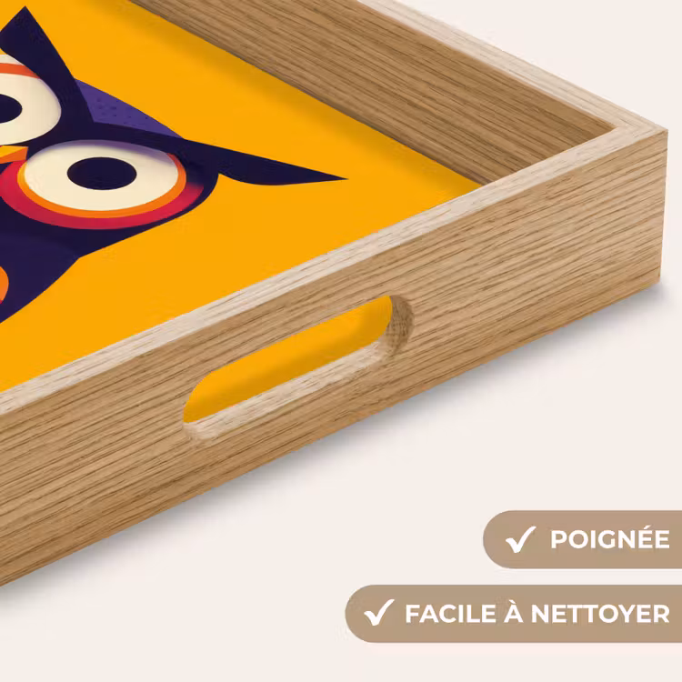 Plateau - Hibou - Graphique - Coloré - Yeux — 8