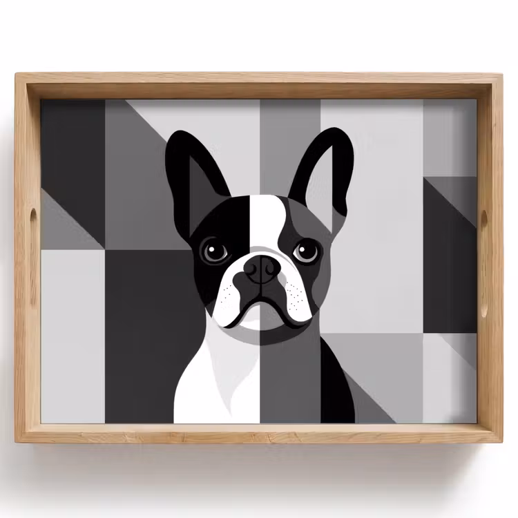 Plateau - Bulldog - Noir - Abstrait - Avions — 1