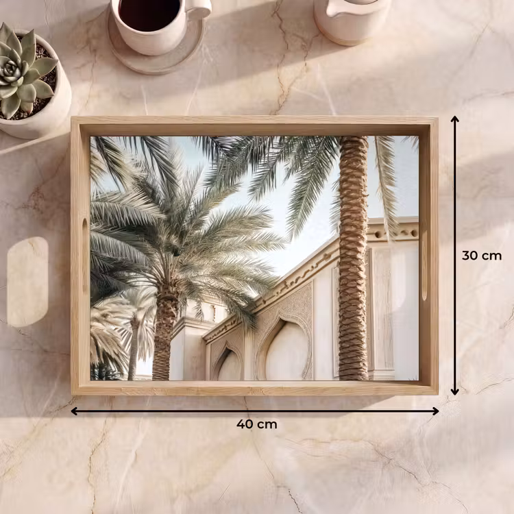 Plateau - Bâtiment - Palmiers - Beige - Soleil — 7
