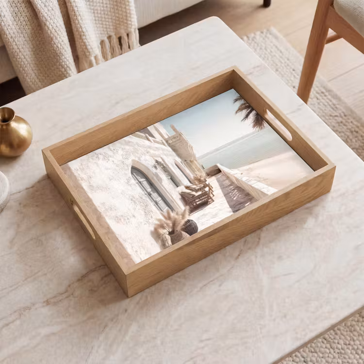 Plateau - Terrasse - Chaises - Plage - Beige — 2