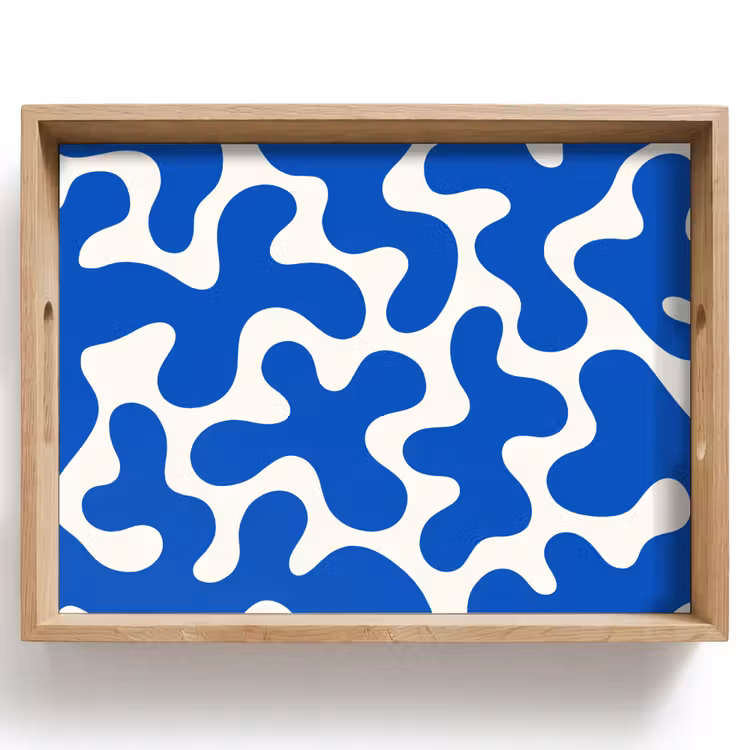Plateau - Formes - Abstrait - Bleu - Vagues — 1