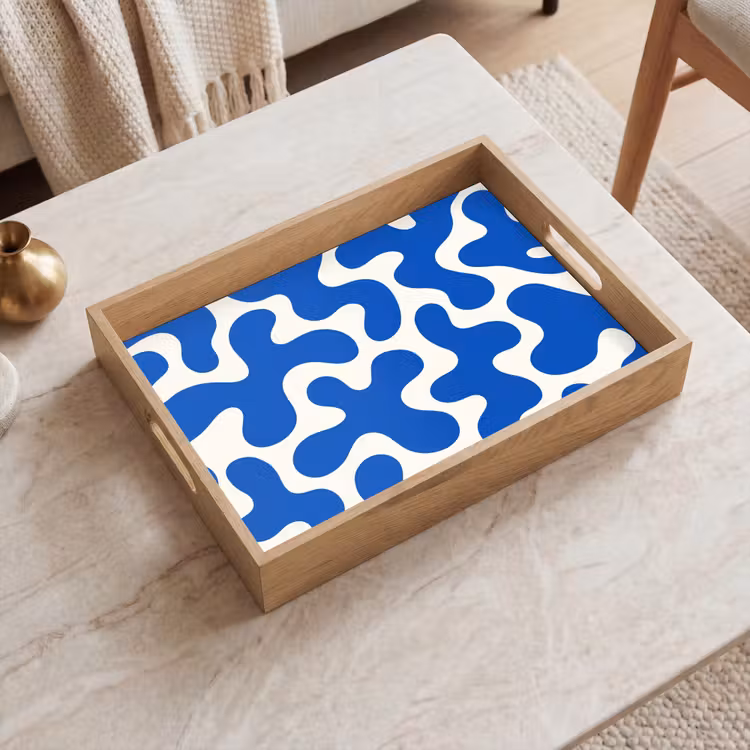Plateau - Formes - Abstrait - Bleu - Vagues — 2