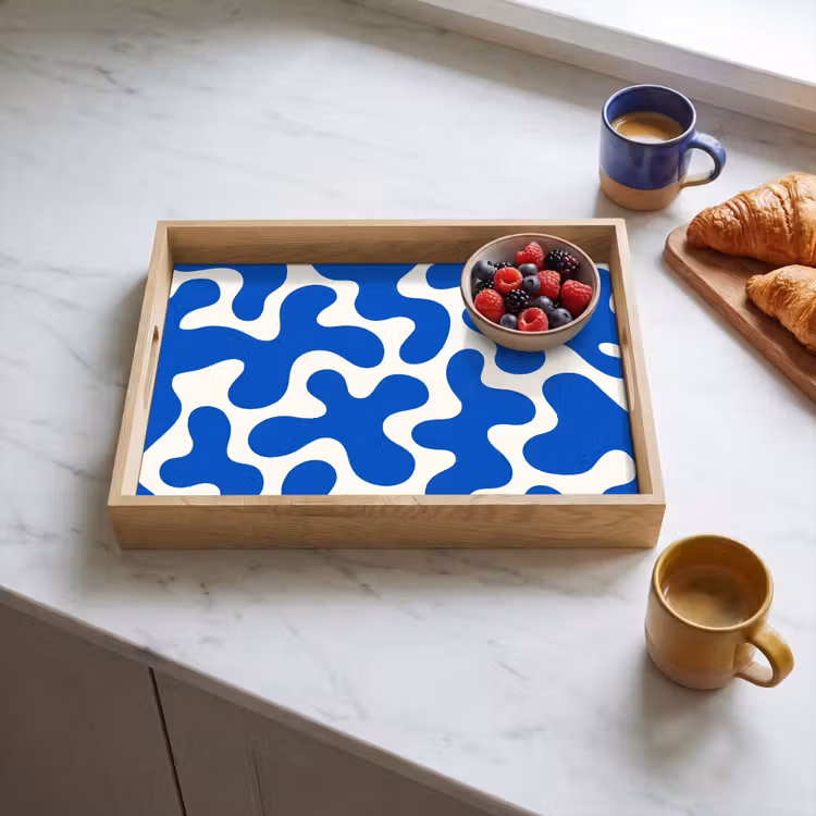 Plateau - Formes - Abstrait - Bleu - Vagues — 3