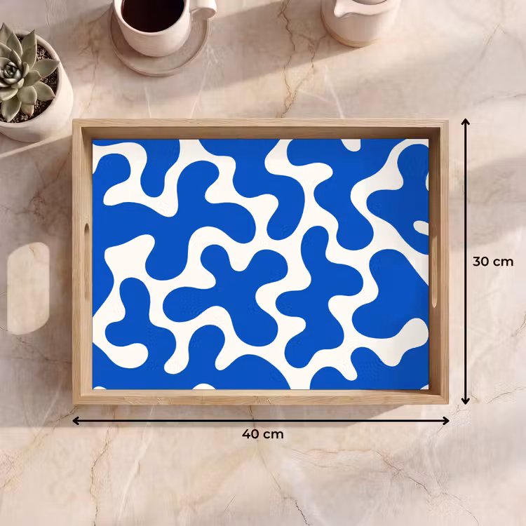 Plateau - Formes - Abstrait - Bleu - Vagues — 7
