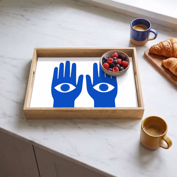 Plateau - Mains - Deux - Yeux - Bleus — 3