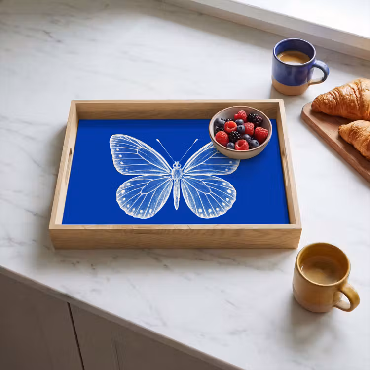 Plateau - Papillon - Blanc - Pointillé — 3
