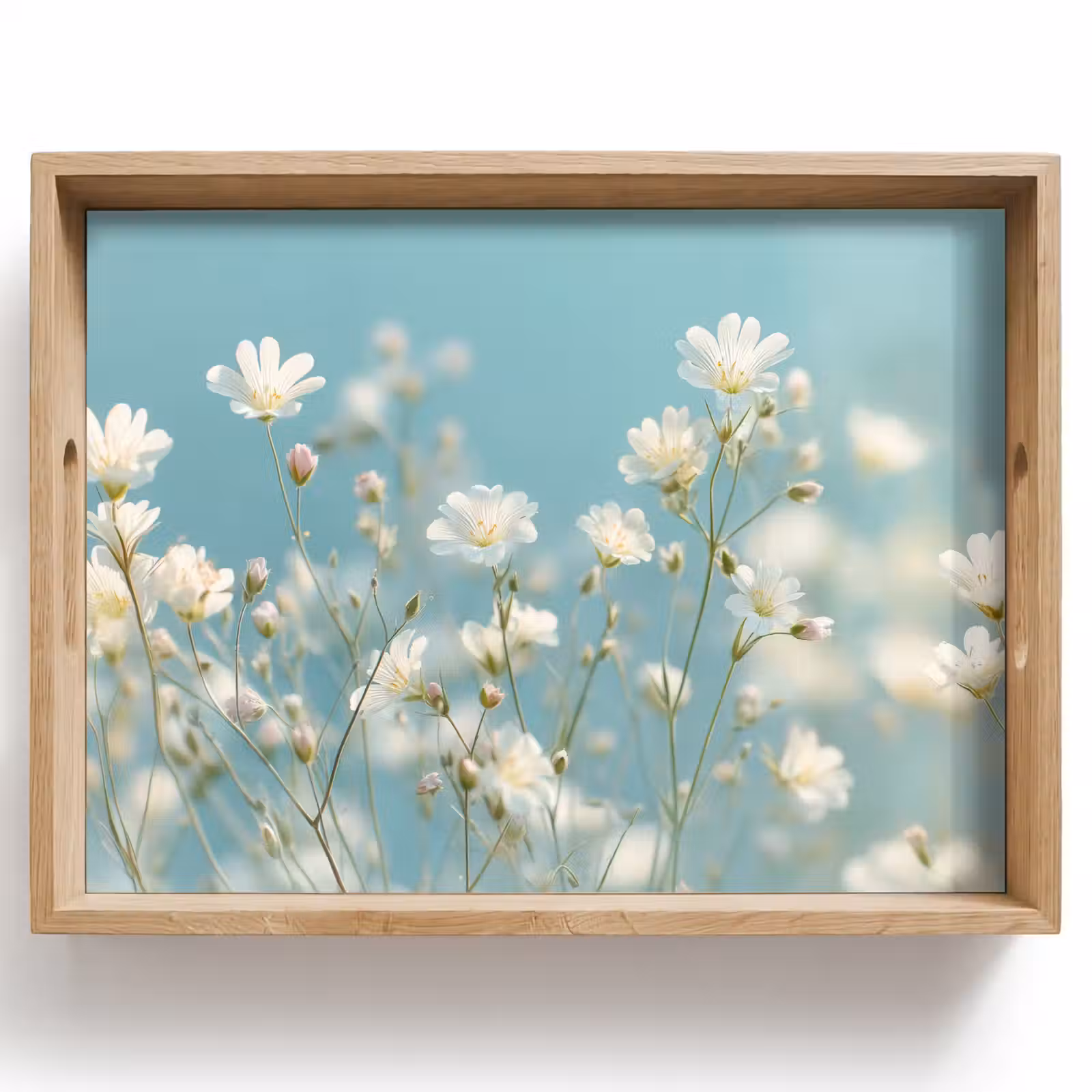 Plateau - Stängel - Blumen - Luft - Weiß — 1