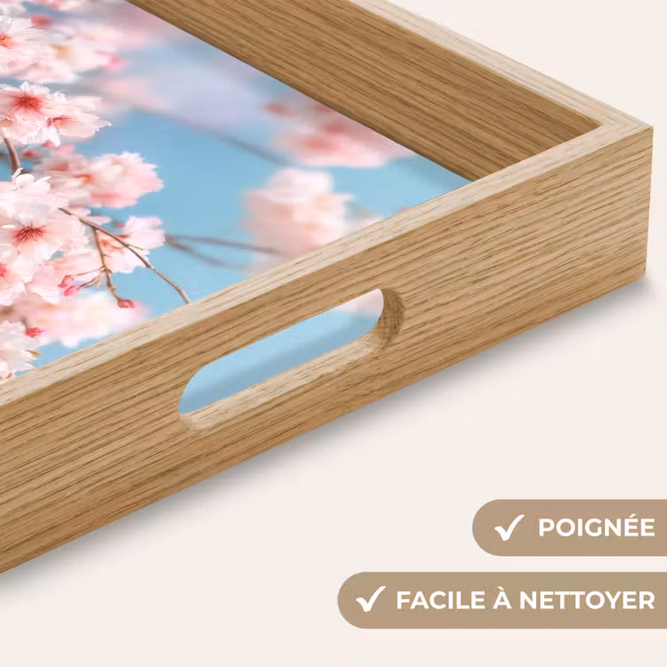 Plateau - Branches - Fleurs - Rose — 8