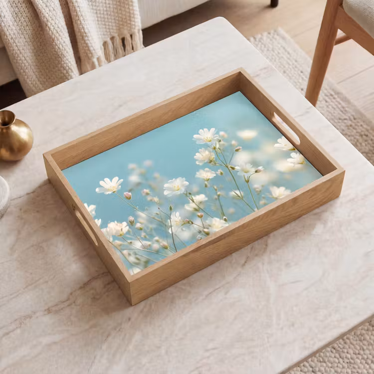 Plateau - Stängel - Blumen - Luft - Weiß — 2