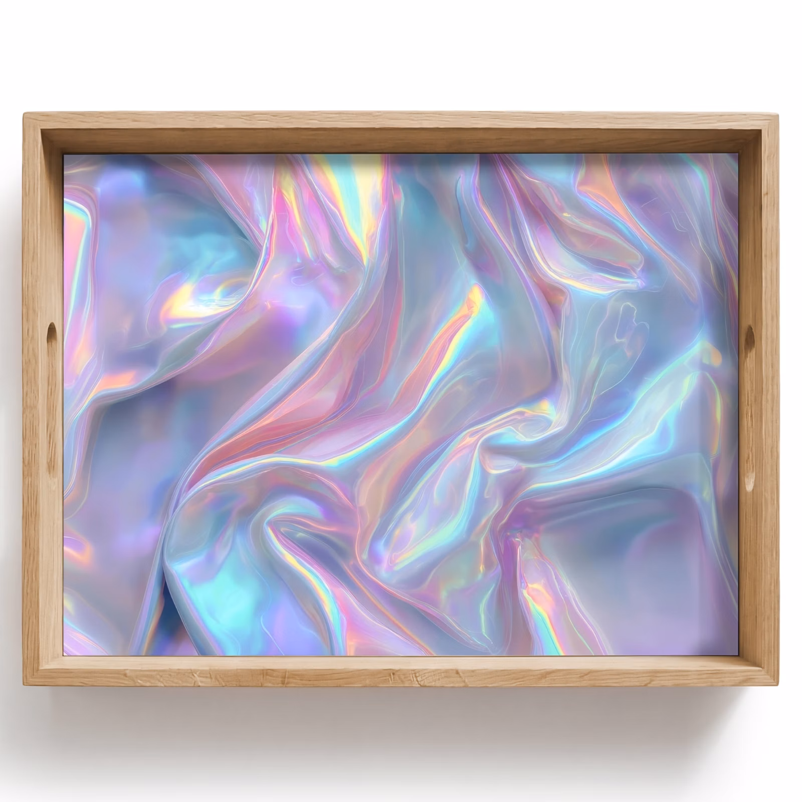 Plateau - Ondulé - Teintes pastel - Brillant - Tissu — 1