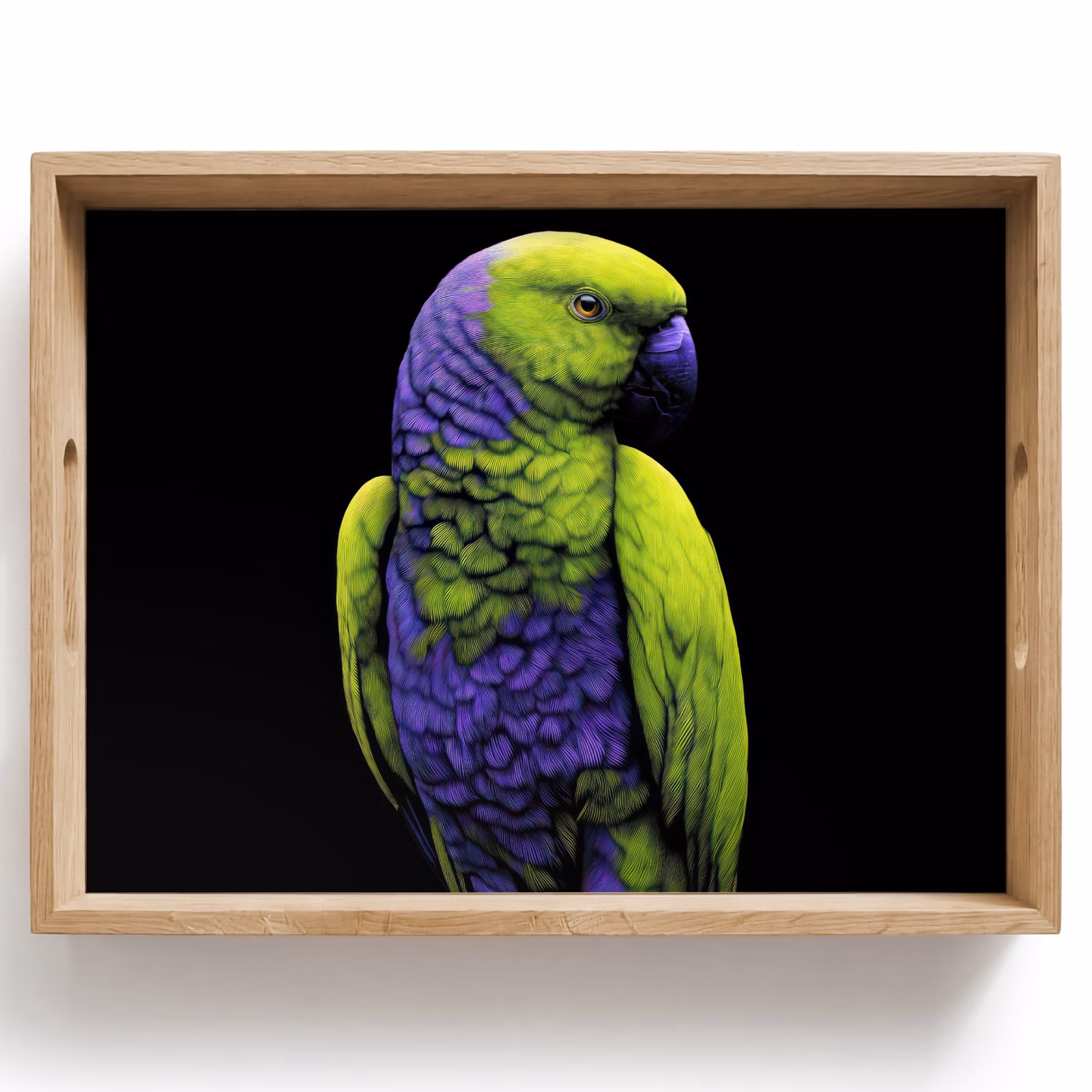 Plateau - Perroquet - Plumes - Attrayant - Vert — 1