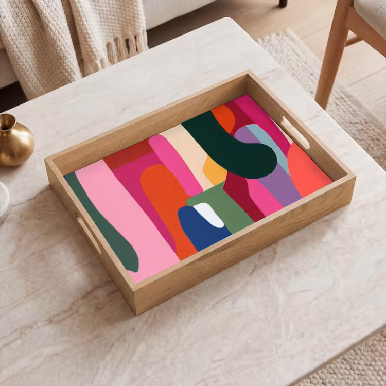 Plateau - Boîtes de couleurs - Droites - Rondes - Abstraites — 2