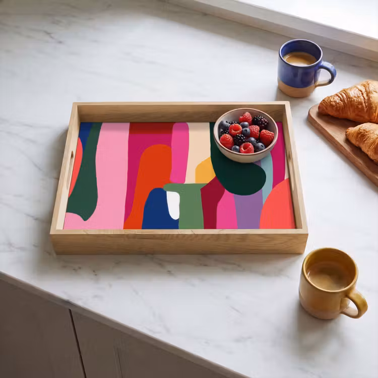 Plateau - Boîtes de couleurs - Droites - Rondes - Abstraites — 3
