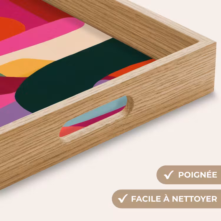 Plateau - Boîtes de couleurs - Droites - Rondes - Abstraites — 8
