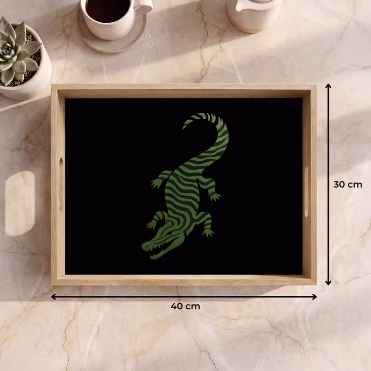 Plateau - Crocodile - Vert - Tigre - Rayures — 7