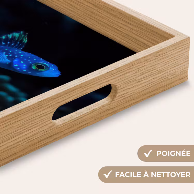 Plateau - Poisson - Points - Corail - Bleu — 8