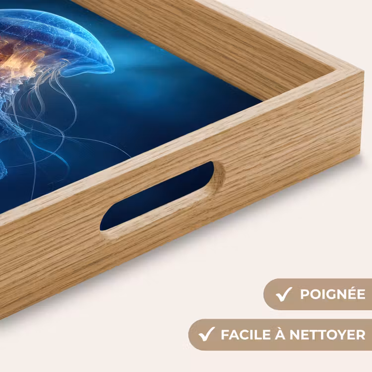 Plateau - Méduse - Lumineuse - Tentacules - Bleu — 8