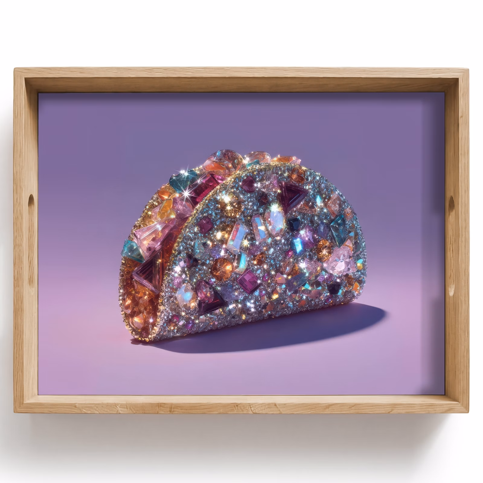 Plateau - Gems - Glitters - Purple - Colourful — 1