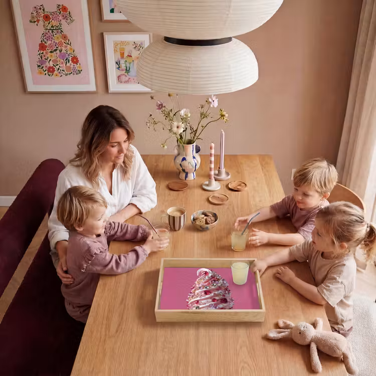 Plateau - Glace à l'italienne - Gemmes - Rose - cornet — 5