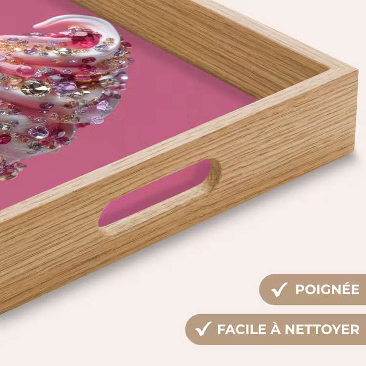 Plateau - Glace à l'italienne - Gemmes - Rose - cornet — 8