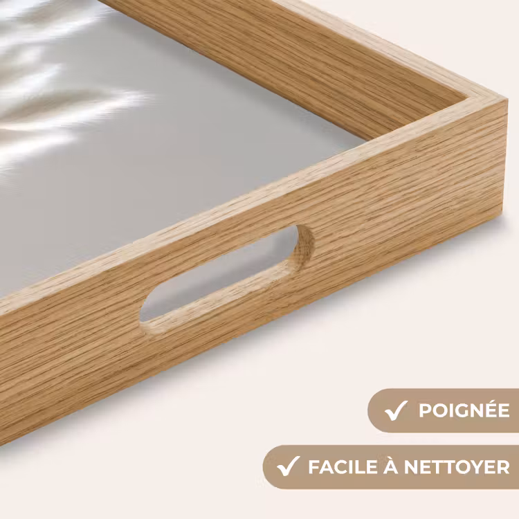 Plateau - Plumes - Beige - Minimaliste — 8