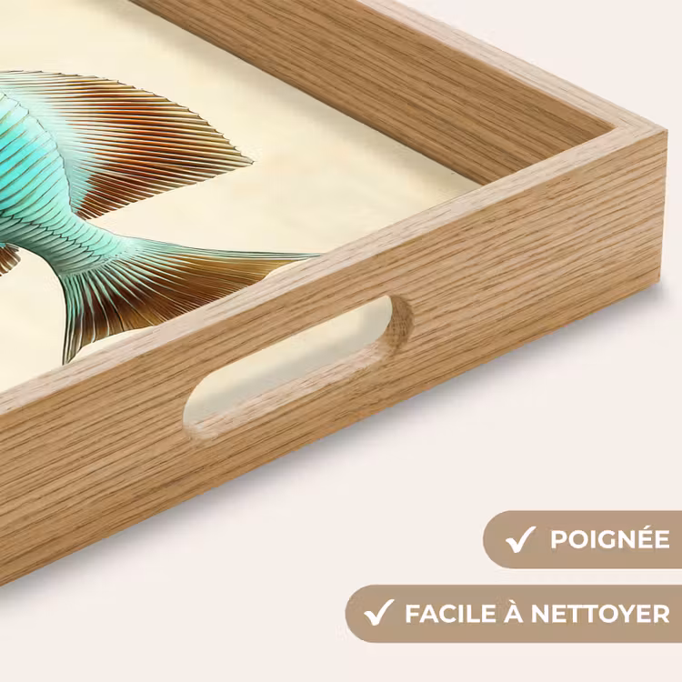 Plateau - Écailles - Poisson - Menthe - Minimaliste — 8
