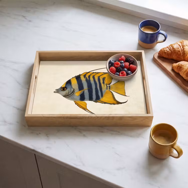 Plateau - Poisson - Décoratif - Nageoires - Illustration — 3